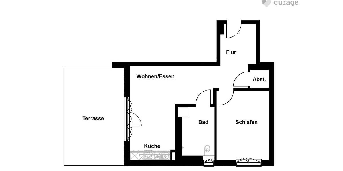 Etagenwohnung Albstadt - 2 Zimmer, 78 m&sup2;, 1.075&euro; | Angebot:26637116