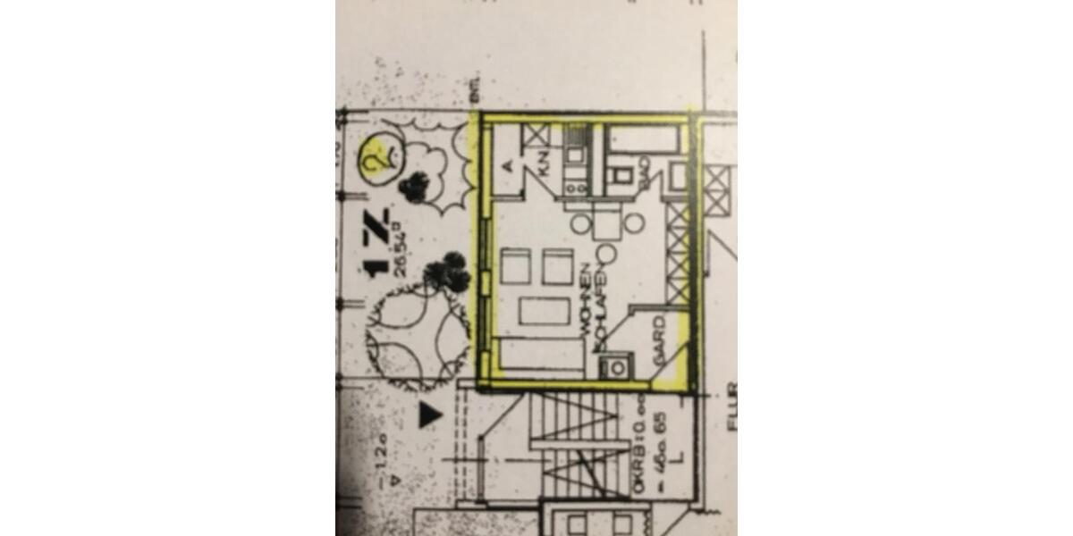 Erdgeschoßwohnung Bopfingen - 1 Zimmer, 26 m&sup2;, 580&euro; | Angebot:26545770