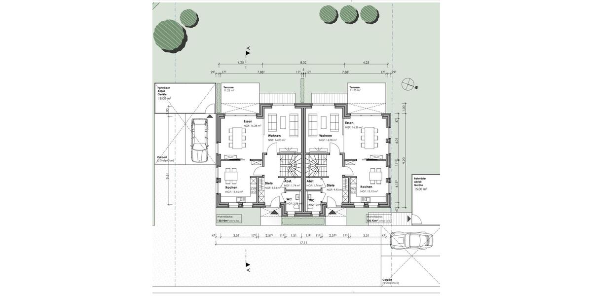 Doppelhaushälfte Borken - 7 Zimmer, 135 m&sup2;, 1.800&euro; | Angebot:24916269