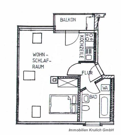 +++ Schöne Singlewohnung mit Balkon und offener Küche +++ 1 zimmer