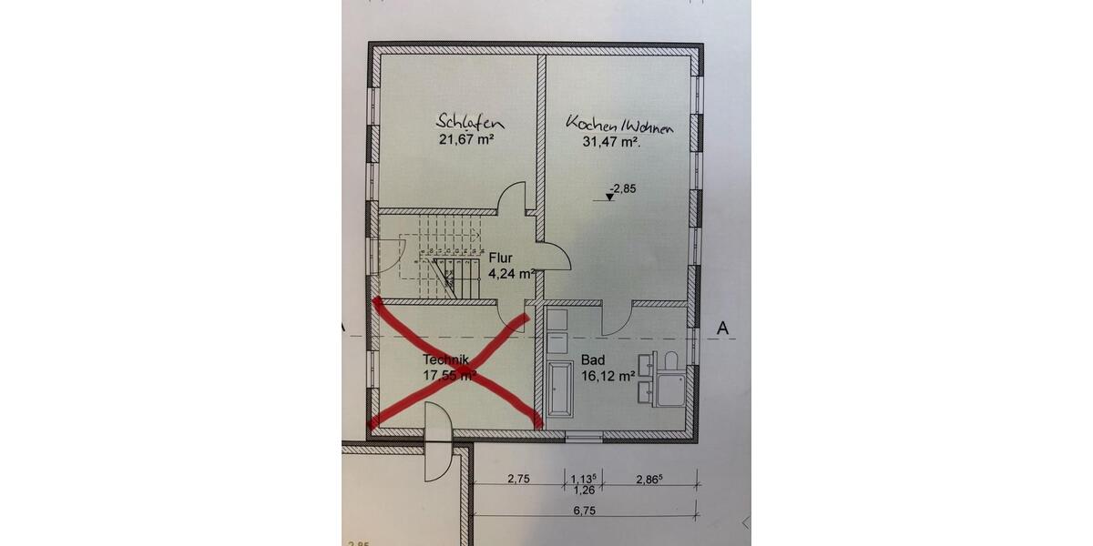 Etagenwohnung Jetzendorf - 3 Zimmer, 72 m&sup2;, 900&euro; | Angebot:25282325
