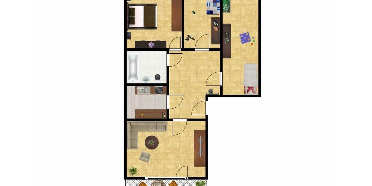 Etagenwohnung Prenzlau - 4 Zimmer, 76 m&sup2;, 535&euro; | Angebot:26284112