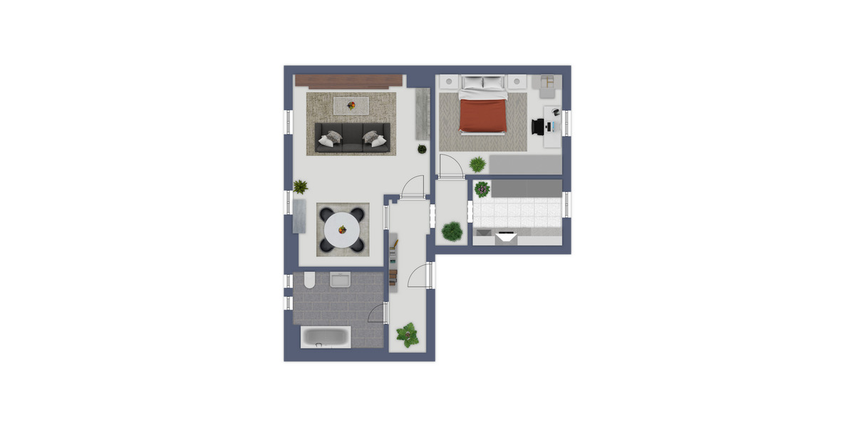 Dachgeschoßwohnung Wittenberg Lutherstadt - 2 Zimmer, 59 m&sup2;, 369&euro; | Angebot:23787019