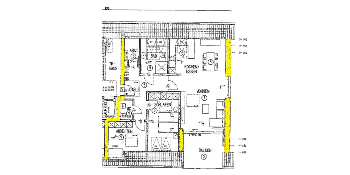 Dachgeschoßwohnung Gütersloh Kattenstroth - 3 Zimmer, 97 m&sup2;, 1.100&euro; | Angebot:24750131