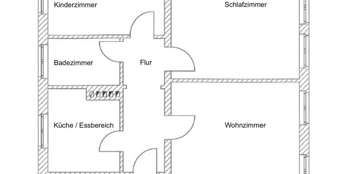 Etagenwohnung Löbau - 3 Zimmer, 67 m&sup2;, 395&euro; | Angebot:26758752