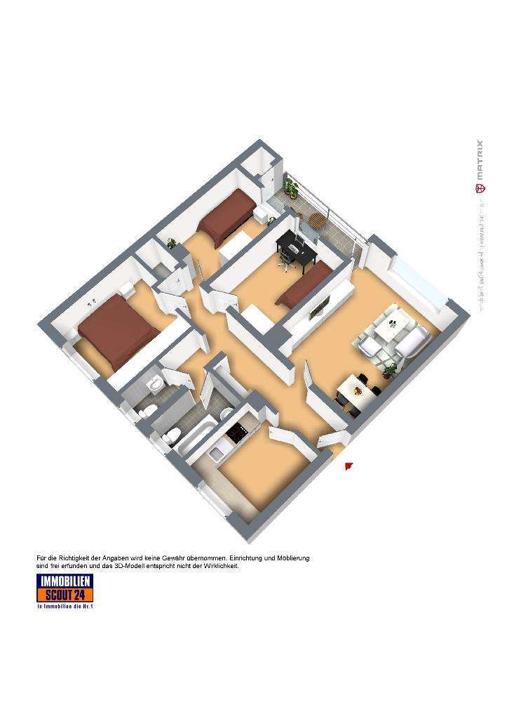 Wohnung zum Mieten in Remscheid 649 € 84.3 m² 4.5 zimmer