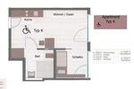 Etagenwohnung Heilbronn Kernstadt - 2 Zimmer, 38 m&sup2;, 680&euro; | Angebot:25715186