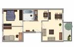 Etagenwohnung Lutherstadt Wittenberg Friedrichstadt - 3 Zimmer, 57 m&sup2;, 327&euro; | Angebot:26712658
