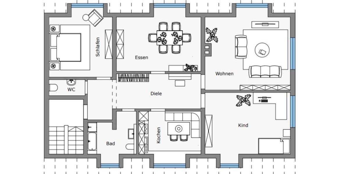 Dachgeschoßwohnung Veitsbronn - 4 Zimmer, 121 m&sup2;, 1.000&euro; | Angebot:27580680