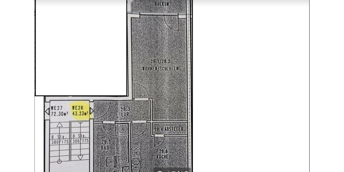 Dachgeschoßwohnung Wernigerode - 1 Zimmer, 43 m&sup2;, 340&euro; | Angebot:24654858