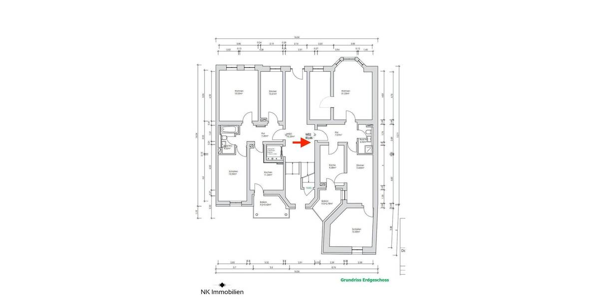 Etagenwohnung Chemnitz Sonnenberg - 3 Zimmer, 83 m&sup2;, 501&euro; | Angebot:26758901