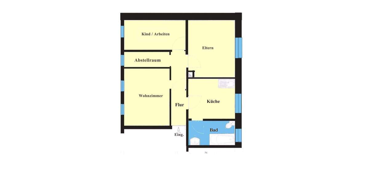 Etagenwohnung Neustadt an der Weinstraße Neustadt-Stadt - 3 Zimmer, 55 m&sup2;, 600&euro; | Angebot:26502868