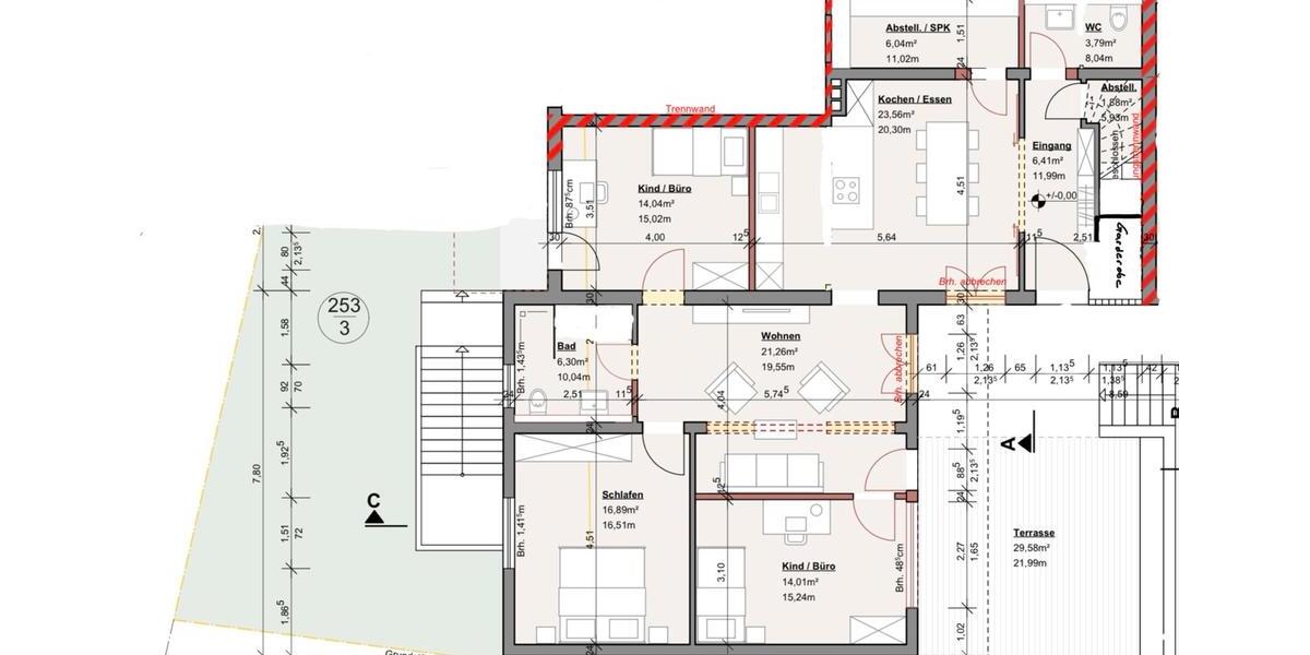 Erdgeschoßwohnung Bischoffen - 4 Zimmer, 135 m&sup2;, 1.300&euro; | Angebot:26696975