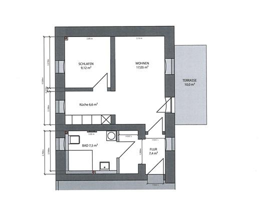Etagenwohnung Ehrenfriedersdorf - 2 Zimmer, 53 m&sup2;, 422&euro; | Angebot:25348831