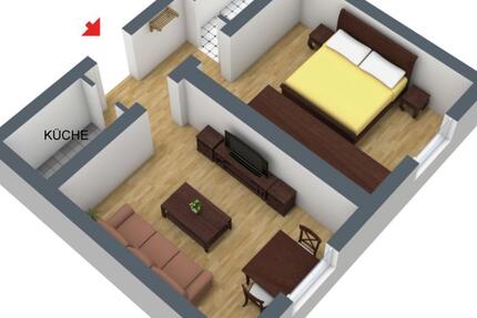 ZWEI ZIMMER VOLLER MÖGLICHKEITEN - PERFEKT FÜR SINGLES UND PAARE 2 zimmer