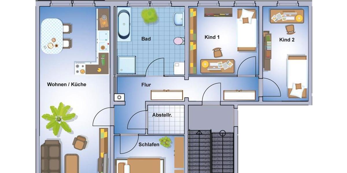 Etagenwohnung Frankenberg (Sachsen) - 4 Zimmer, 91 m&sup2;, 621&euro; | Angebot:22168565