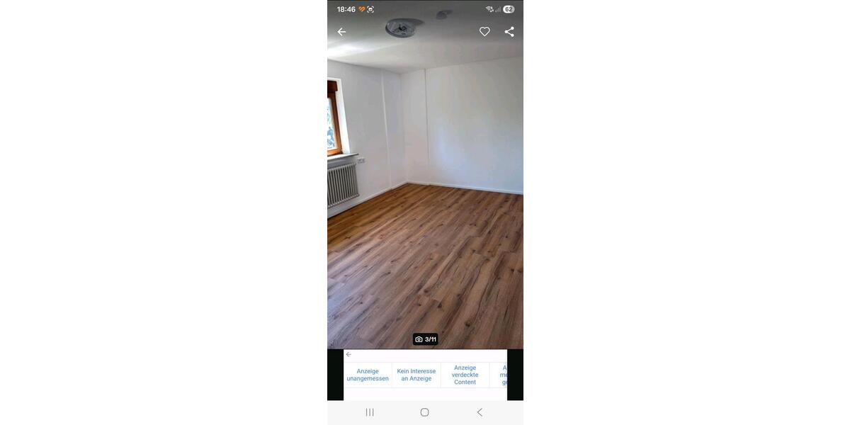 Etagenwohnung Klettgau - 2.5 Zimmer, 63 m&sup2;, 1.100&euro; | Angebot:26636256
