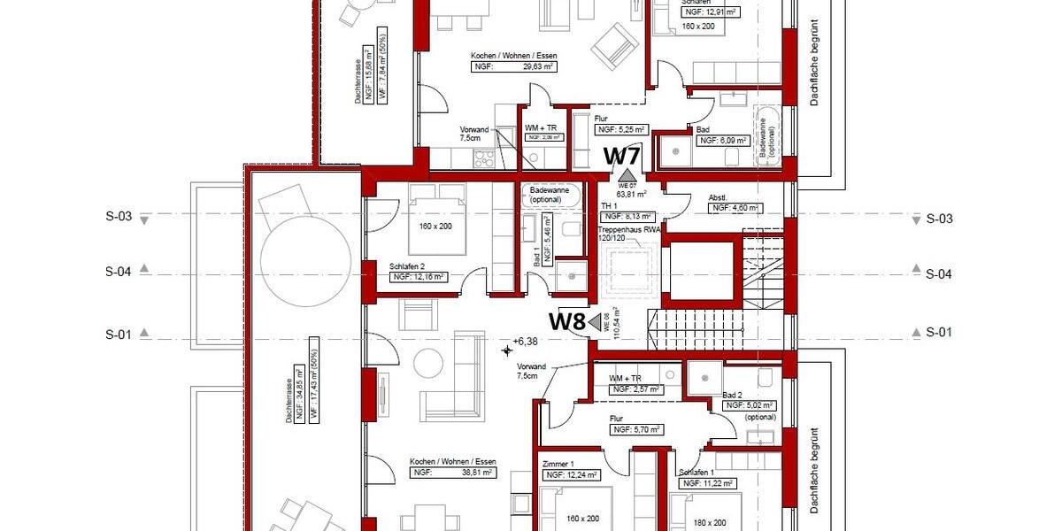 Etagenwohnung Kirchhain - 2 Zimmer, 60 m&sup2;, 750&euro; | Angebot:26645374