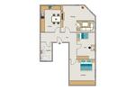 Etagenwohnung Duisburg Hamborn - 3.5 Zimmer, 77 m&sup2;, 435&euro; | Angebot:26554667