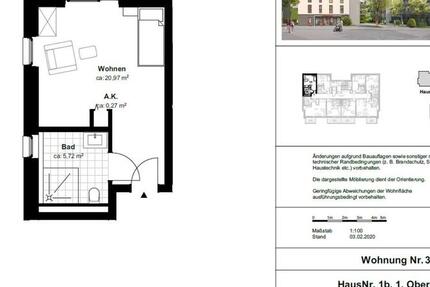 Wohnung Hünfeld - 1 Zimmer, 27 m&sup2;, 350&euro; | Angebot:23643554