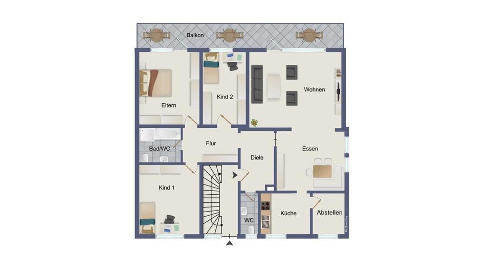 Etagenwohnung Fulda Fulda-Galerie - 4 Zimmer, 133 m&sup2;, 1.270&euro; | Angebot:26644575
