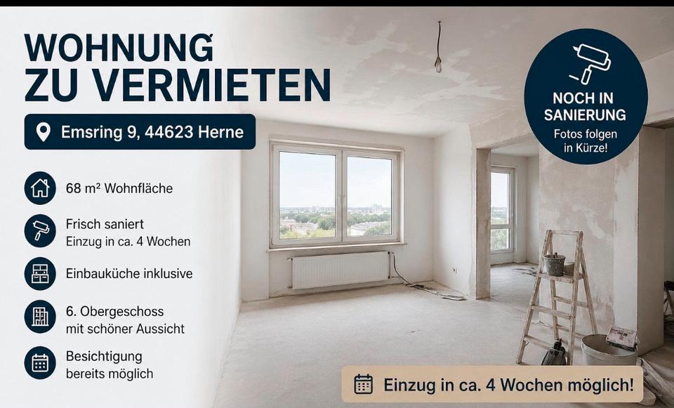 Etagenwohnung Herne Sodingen - 2 Zimmer, 69 m&sup2;, 890&euro; | Angebot:26620062