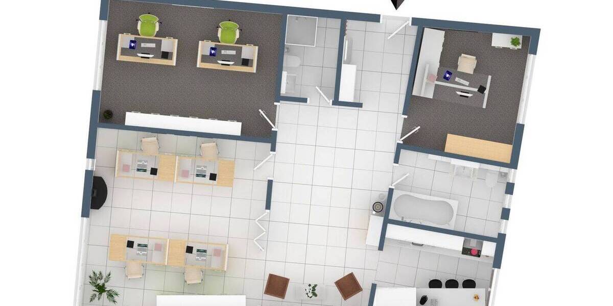 Gewerbeobjekt Kiel Wellsee - 3 Zimmer, 105 m&sup2;, 1.050&euro; | Angebot:26190940