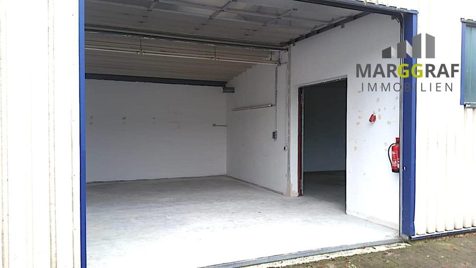Lagerhalle auf gepflasterten und komplett eingezäunten Gewerbegelände in Osnabrück-Atter zu vermieten!