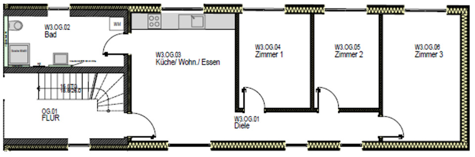 Voll ausgestattete Wohnung mit MehrbettZimmern zur Zwischenmiete