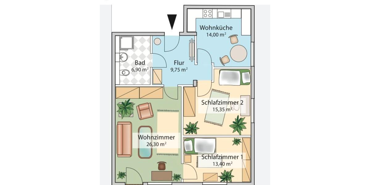 Etagenwohnung Plettenberg - 3 Zimmer, 75 m&sup2;, 500&euro; | Angebot:26686414