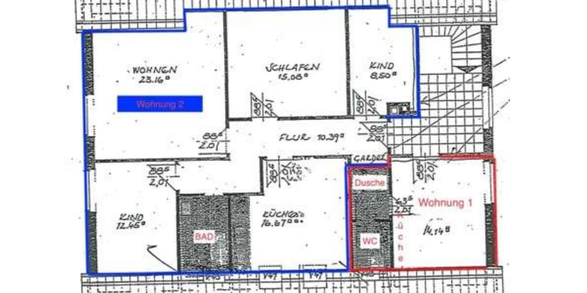 Etagenwohnung Neustadt am Rübenberge - 3.5 Zimmer, 86 m&sup2;, 800&euro; | Angebot:25749025