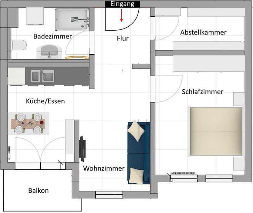 2,5 Zimmer Vermietung