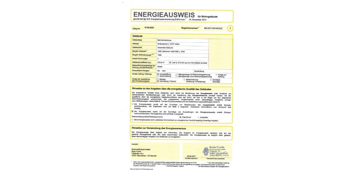 3-Raum Wohnung Velten, alter Ortskern, mit PKW-Stellplatz, Keller 3 zimmer