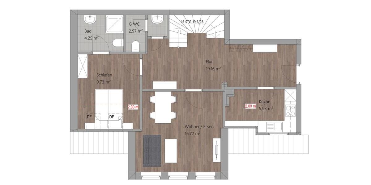 Maisonettewohnung im Zentrum von Warsingsfehn 3 zimmer