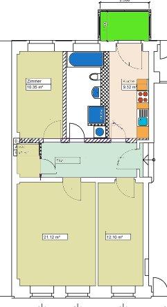 Hochparterre Pirna - 3 Zimmer, 78 m&sup2;, 680&euro; | Angebot:25989834