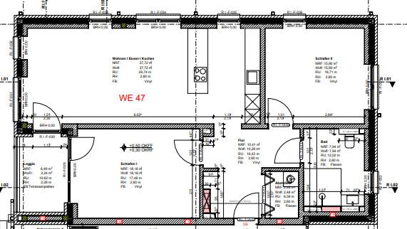 Erdgeschoßwohnung Oldenburg Alexandersfeld - 3 Zimmer, 96 m&sup2;, 1.435&euro; | Angebot:24794887