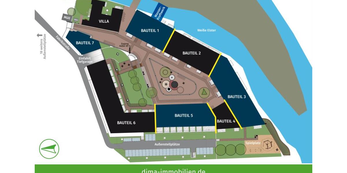 Erdgeschoßwohnung Schkeuditz - 2 Zimmer, 62 m&sup2;, 778&euro; | Angebot:23817195