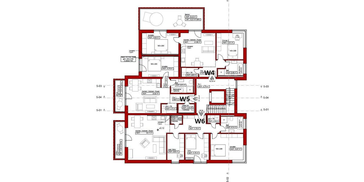 Etagenwohnung Kirchhain - 2 Zimmer, 60 m&sup2;, 750&euro; | Angebot:26645374