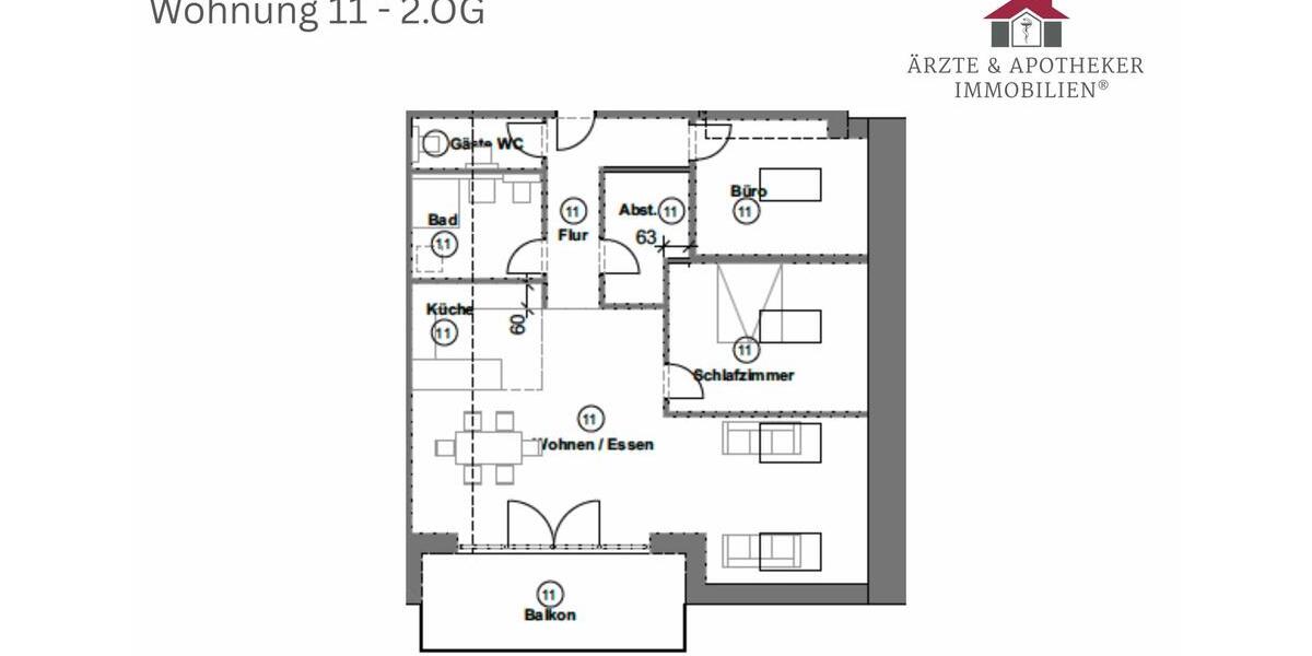 Dachgeschoßwohnung Tostedt - 3 Zimmer, 114 m&sup2;, 1.420&euro; | Angebot:26349676