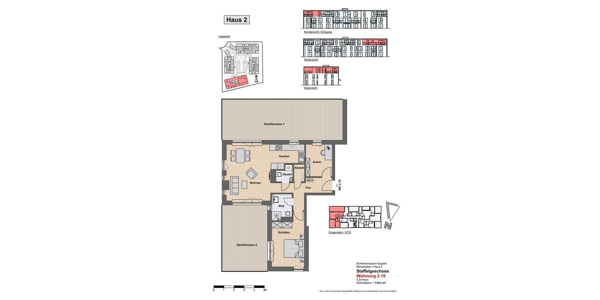 Einfamilienhaus Kappeln - 3 Zimmer, 110 m&sup2;, 1.268&euro; | Angebot:26231572