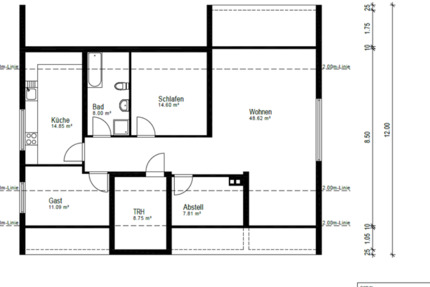 Wohnung Biebergemünd - 4 Zimmer, 85 m&sup2;, 800&euro; | Angebot:24598751