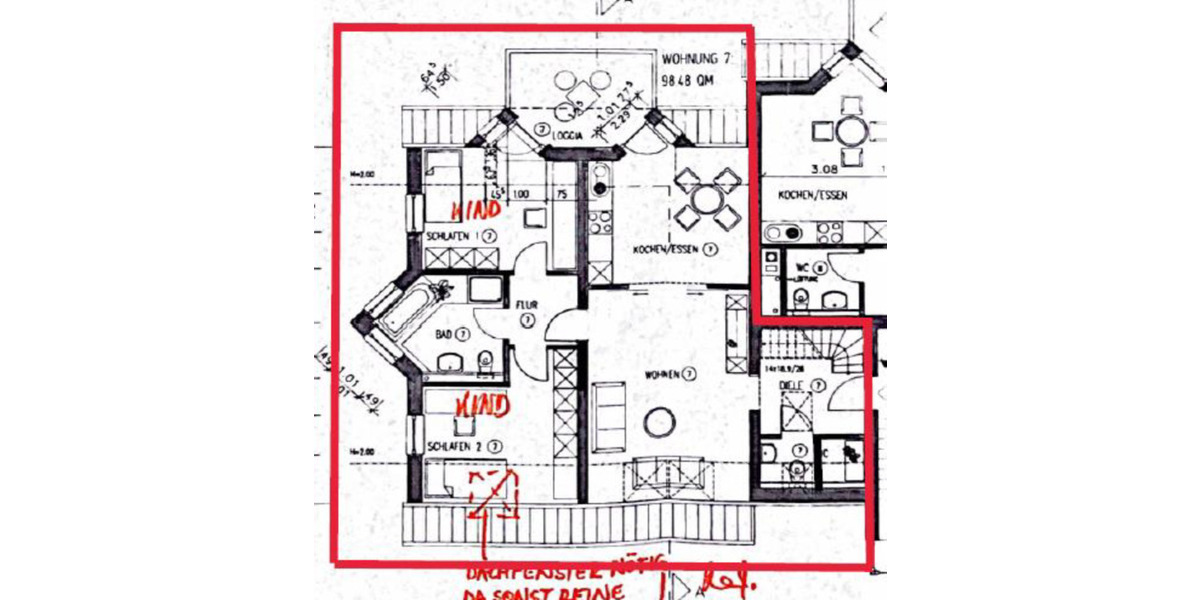 Großzügige Maisonette-Wohnung mit Balkon und Garage 4.5 zimmer