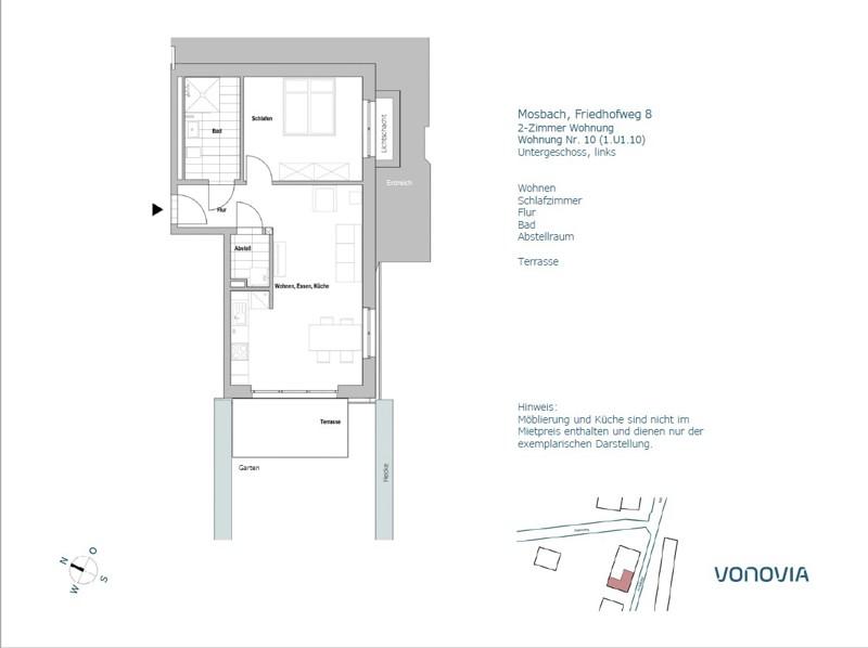 Ihr neues Zuhause in Mosbach! Schicke, renovierte 2-Zimmer-Wohnung mit Terrasse! 2 zimmer