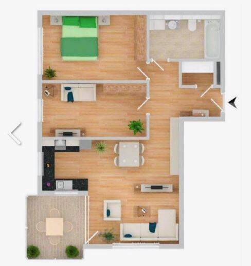 Etagenwohnung Deggendorf - 3 Zimmer, 78 m&sup2;, 930&euro; | Angebot:22997394