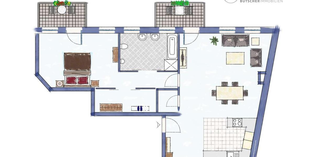 Etagenwohnung Meiningen - 2 Zimmer, 92 m&sup2;, 725&euro; | Angebot:26276217