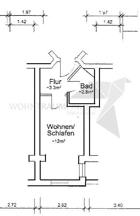 Schöne 2,5-Zimmer-Whg. mit zusätzlichem separaten 1-Raum-Homeoffice-Bereich