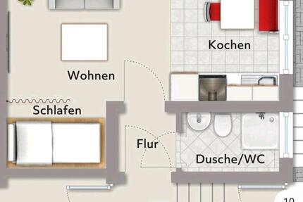 Wohnung Buseck - 1 Zimmer, 25 m&sup2;, 550&euro; | Angebot:25656946