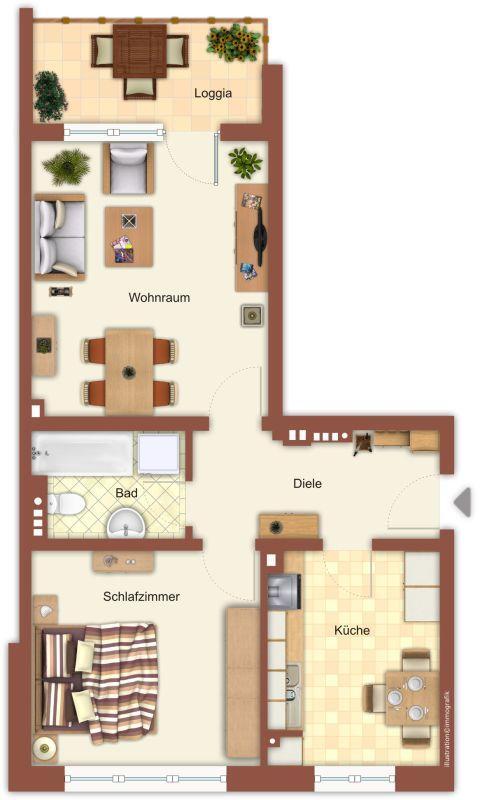 Demnächst frei! 3-Zimmer-Wohnung in Mönchengladbach Hardt