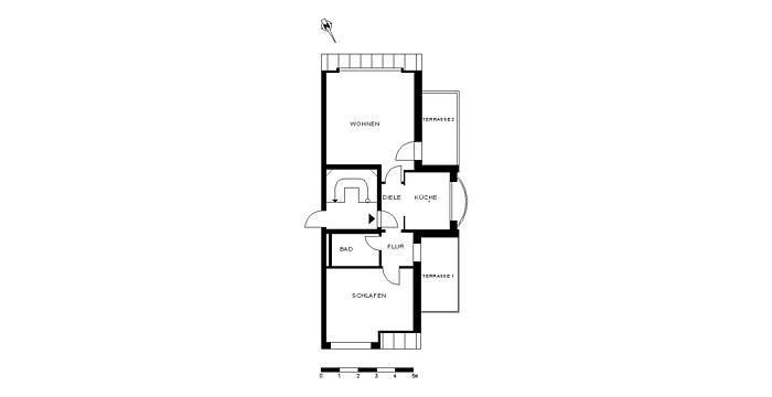 Etagenwohnung Bremen Blumenthal - 2 Zimmer, 60 m&sup2;, 612&euro; | Angebot:24685619
