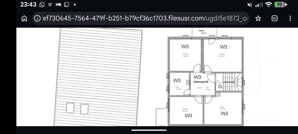 Etagenwohnung Osterburken - 4 Zimmer, 73 m&sup2;, 800&euro; | Angebot:26672445